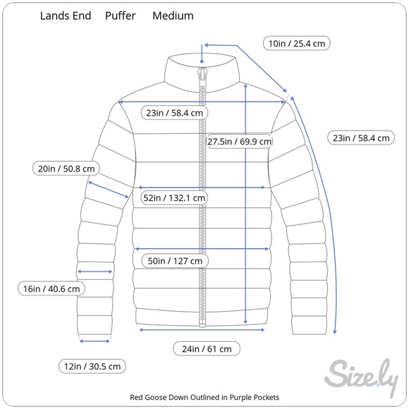 Lands End Vintage Goose Down Puffer Coat - Picture 5 of 10